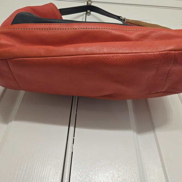 Coach Park Colorblock Leather Hobo Large Shoulder Bag Purse F24369 - Picture 2 of 9